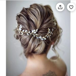 Bridal hair vine Bridal hair accessories Blue Opal